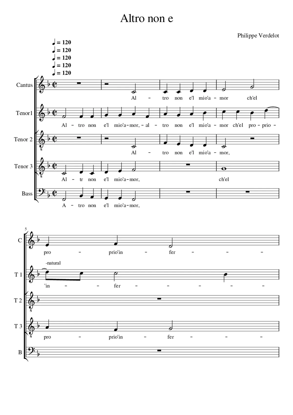 Altro non e - Page 1