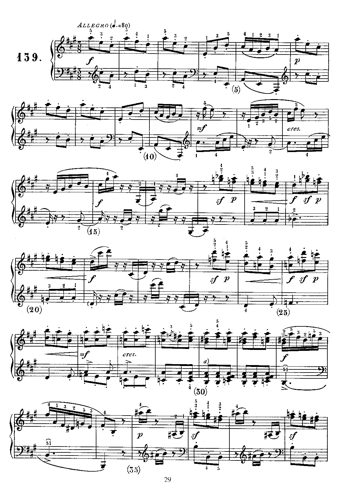 Keyboard Sonata in A major - Page 1