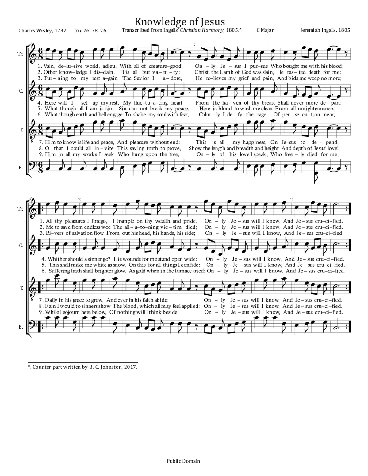 Knowledge of Jesus - Page 1