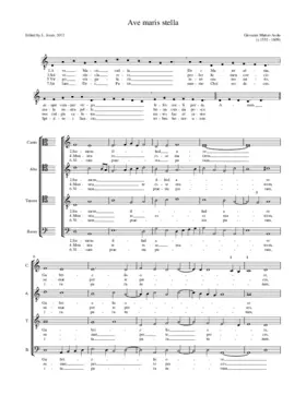 Ave maris stella (even verses)