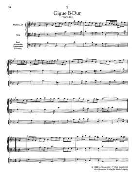 Gigue in B flat major