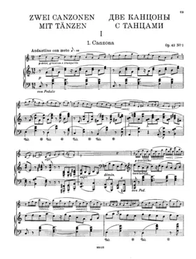 2 Canzonas with Dances