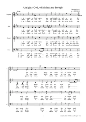 Almighty God, who hast me brought