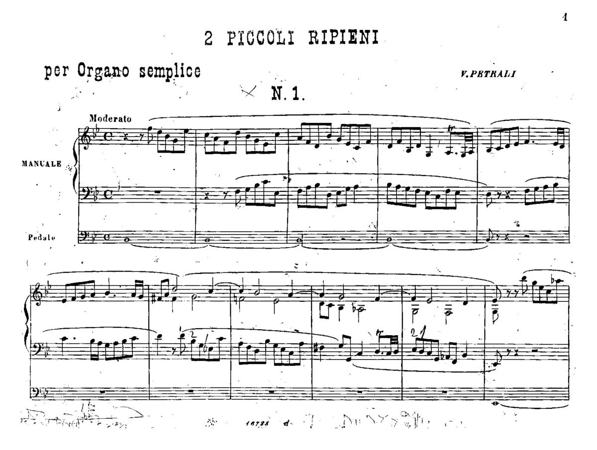2 Piccoli ripieni per organo semplice - Page 1