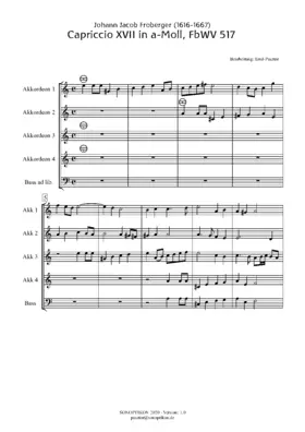 Capriccio XVII in A minor