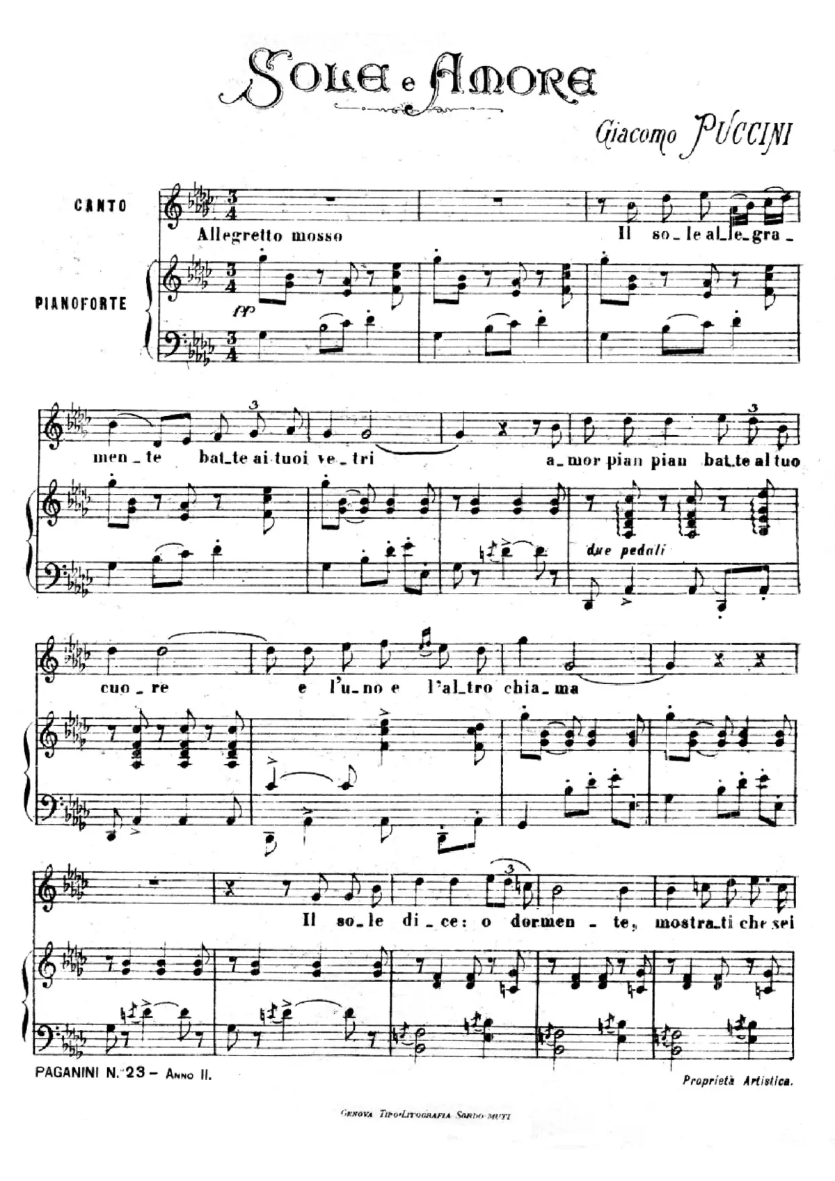 Sole e amore - Page 1
