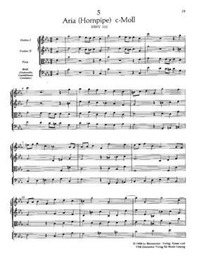 Hornpipe aria in C minor