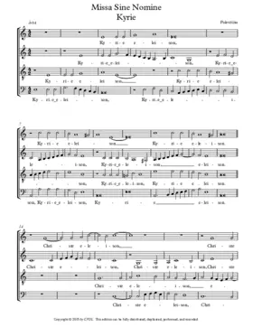 Missa Je suis déshéritée