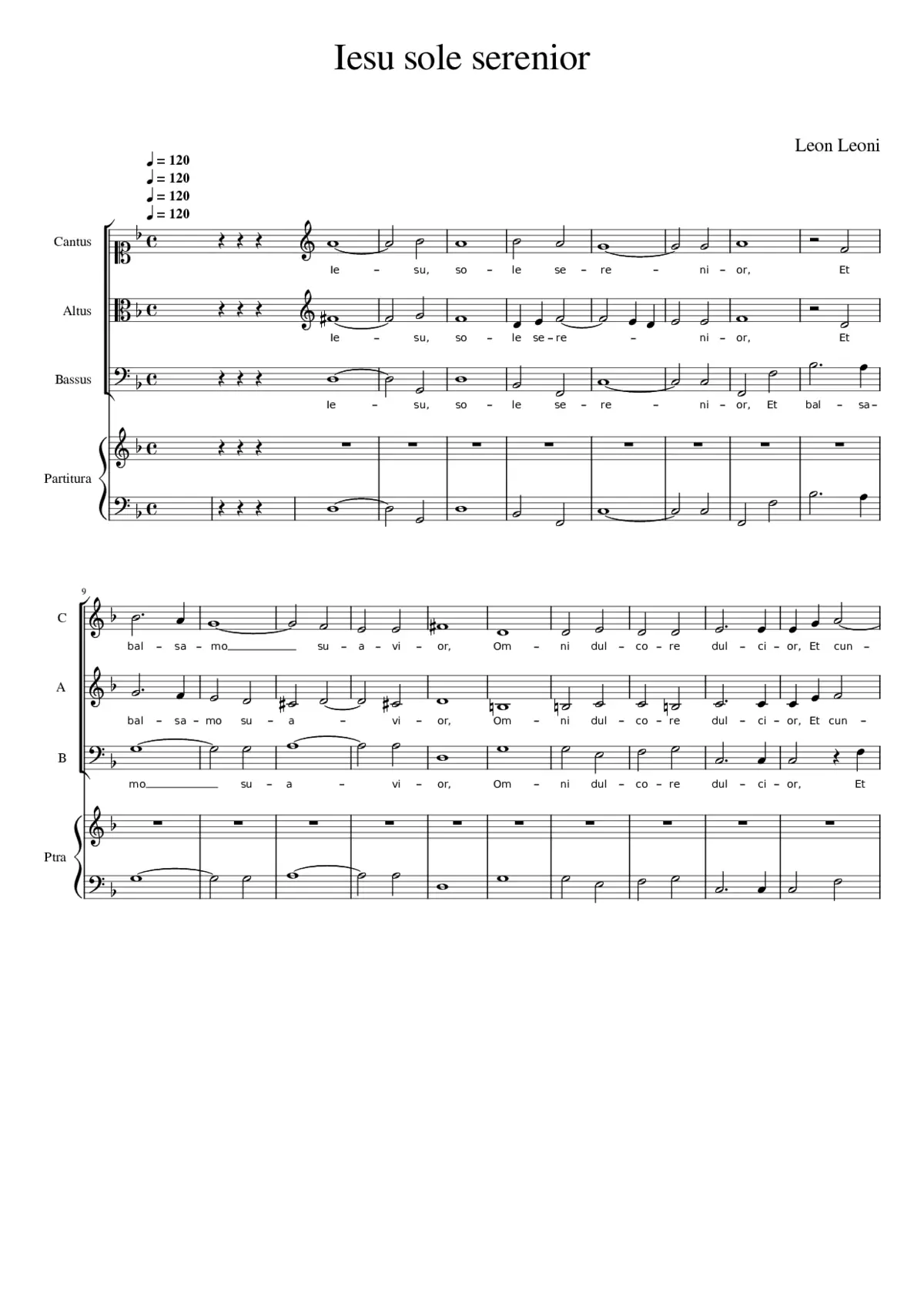 Iesu sole serenior - Page 1