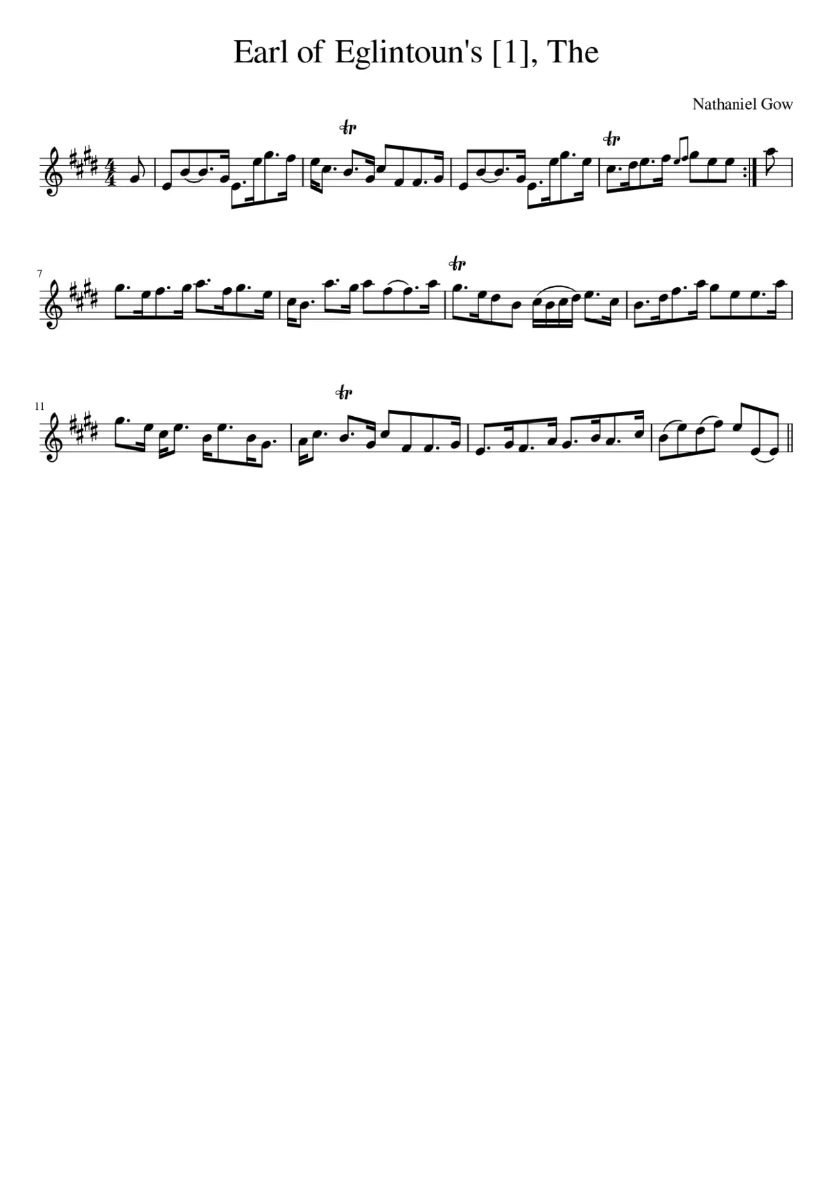 The Earl of Eglintoun's - Page 1