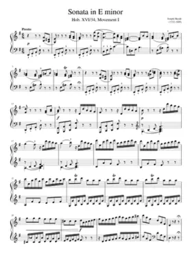Sonata in E minor HOB XVI 34