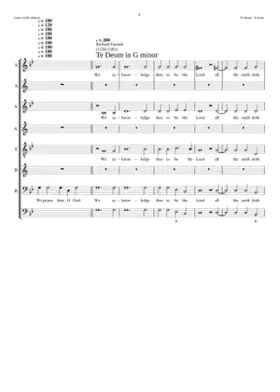 Te Deum in G minor
