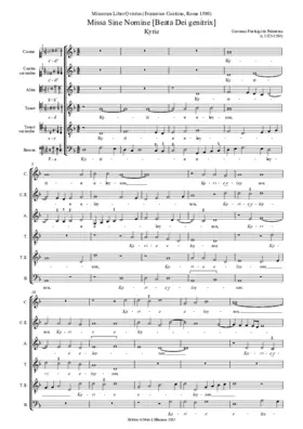 Missa sine nomine a 6