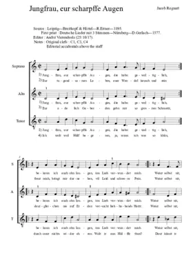 Jungfrau, eur scharpffe Augen