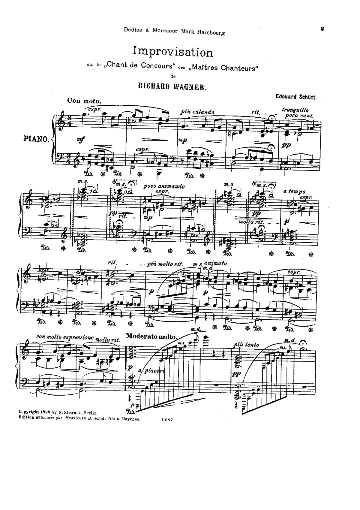 2 Improvisations sur des Motifs de R. Wagner - Page 1