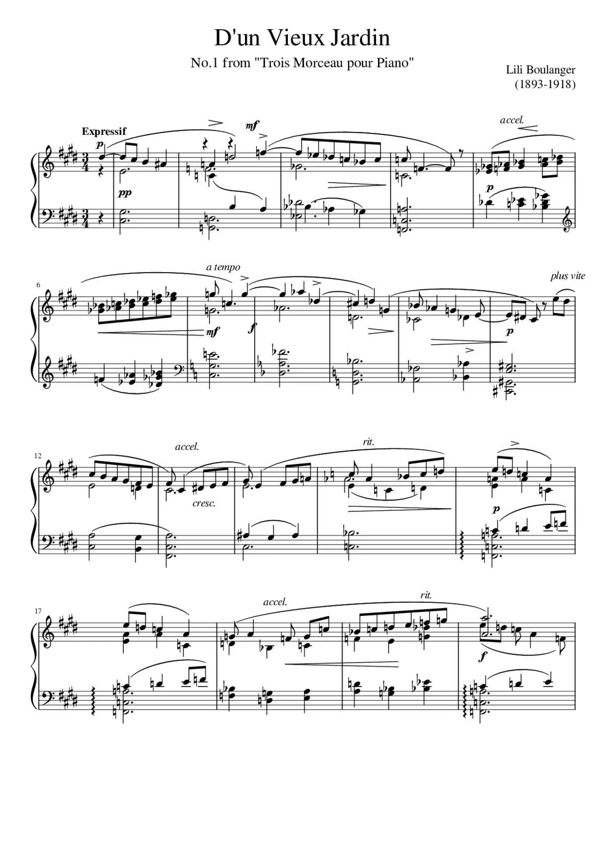 3 Morceaux - Page 1