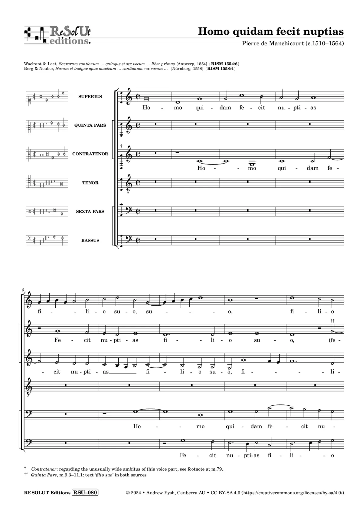Homo quidam fecit - Page 1