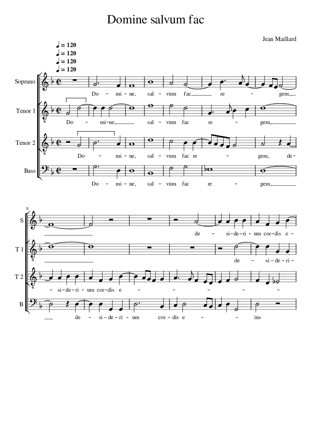 Domine salvum fac - Page 1