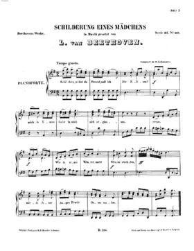 Schilderung eines Mädchens