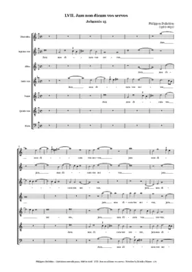 Jam non dicam vos servos