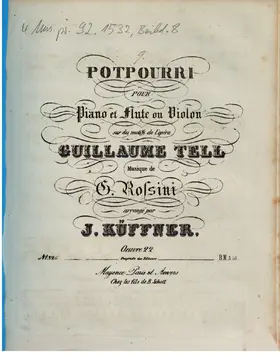 Potpourri for Flute or Violin and Piano No.21