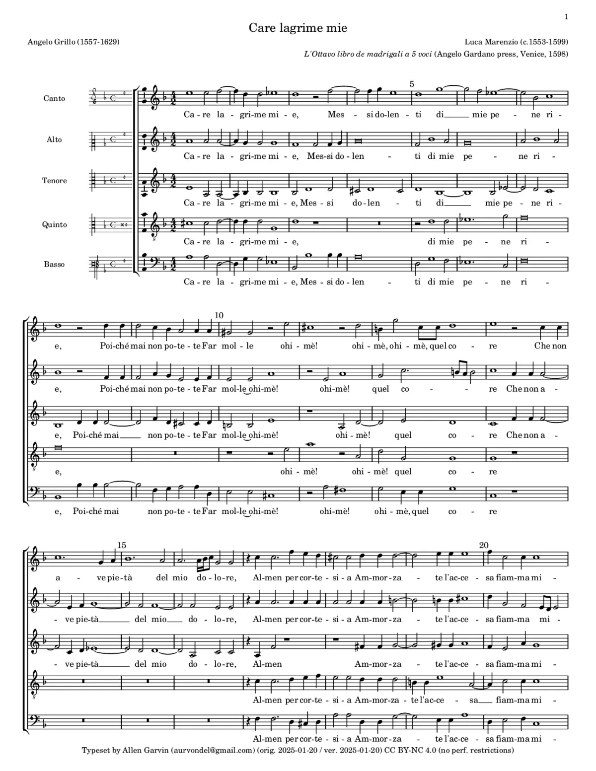 Care lagrime mie - Page 1