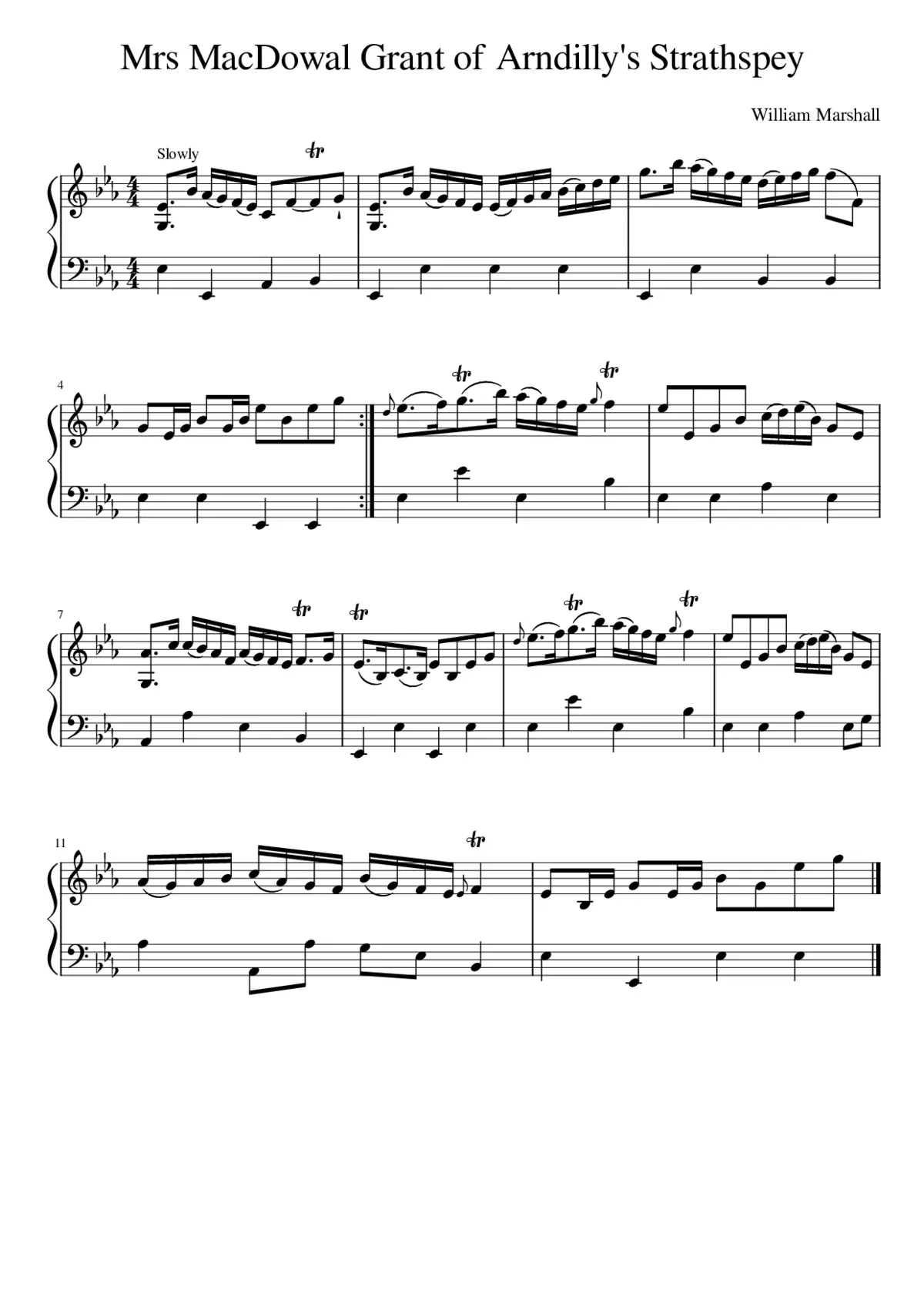 Mrs MacDowal Grant of Arndilly's Strathspey - Page 1