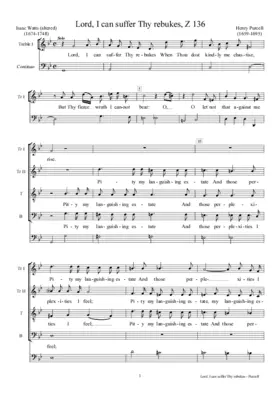 Lord, I can suffer thy rebukes, Z 136