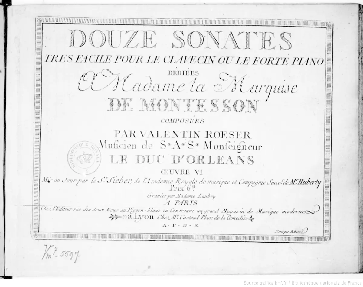 12 Keyboard Sonatas, Op.6 - Page 1