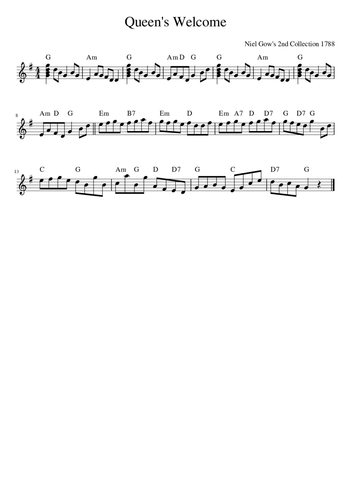 Queen's Welcome - Page 1