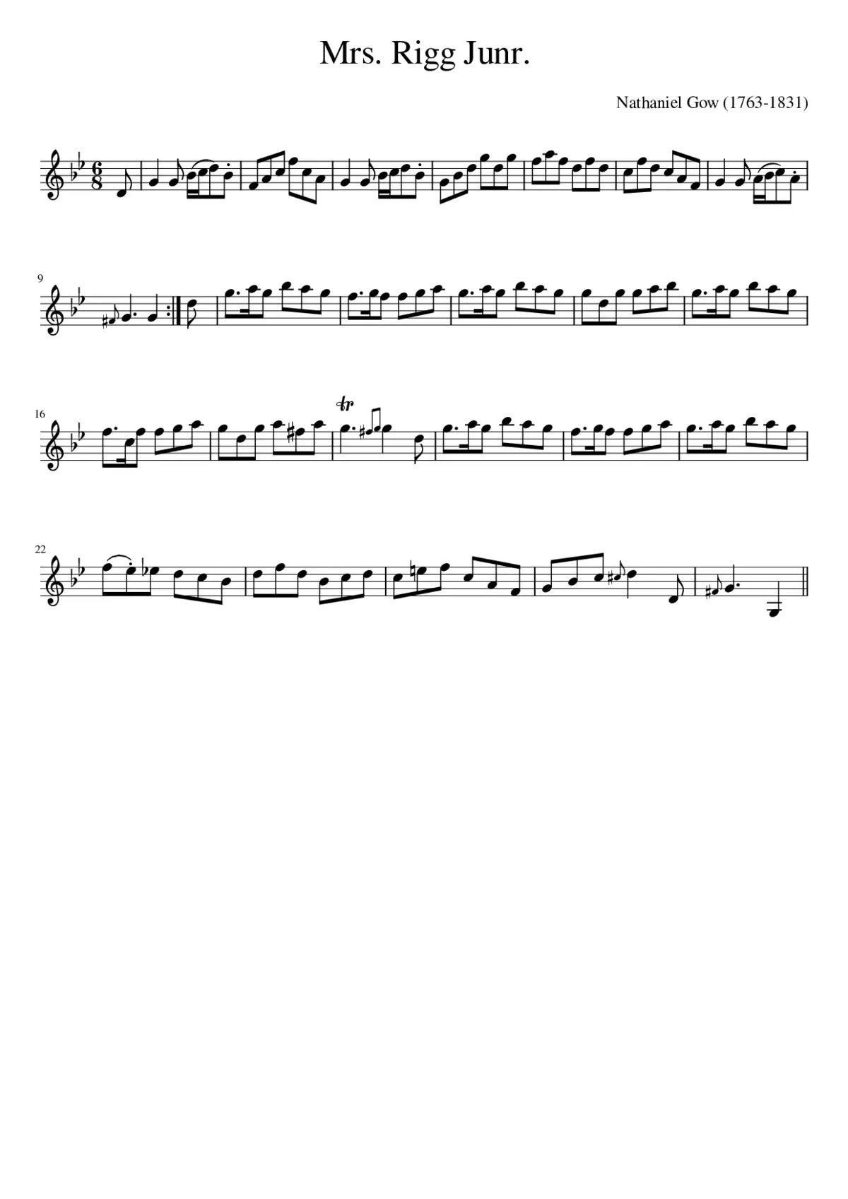 Mrs. Rigg Junr. - Page 1