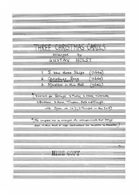 Three Christmas Carols