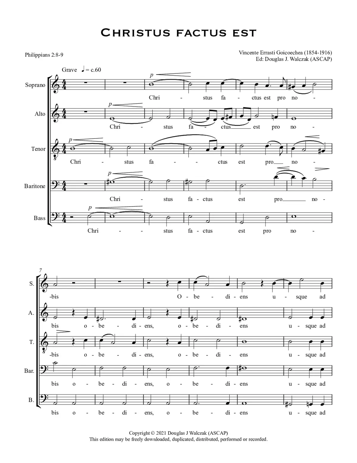 Christus factus est - Page 1