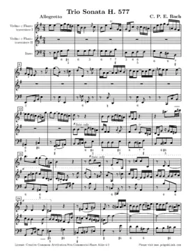 Trio Sonata in E minor