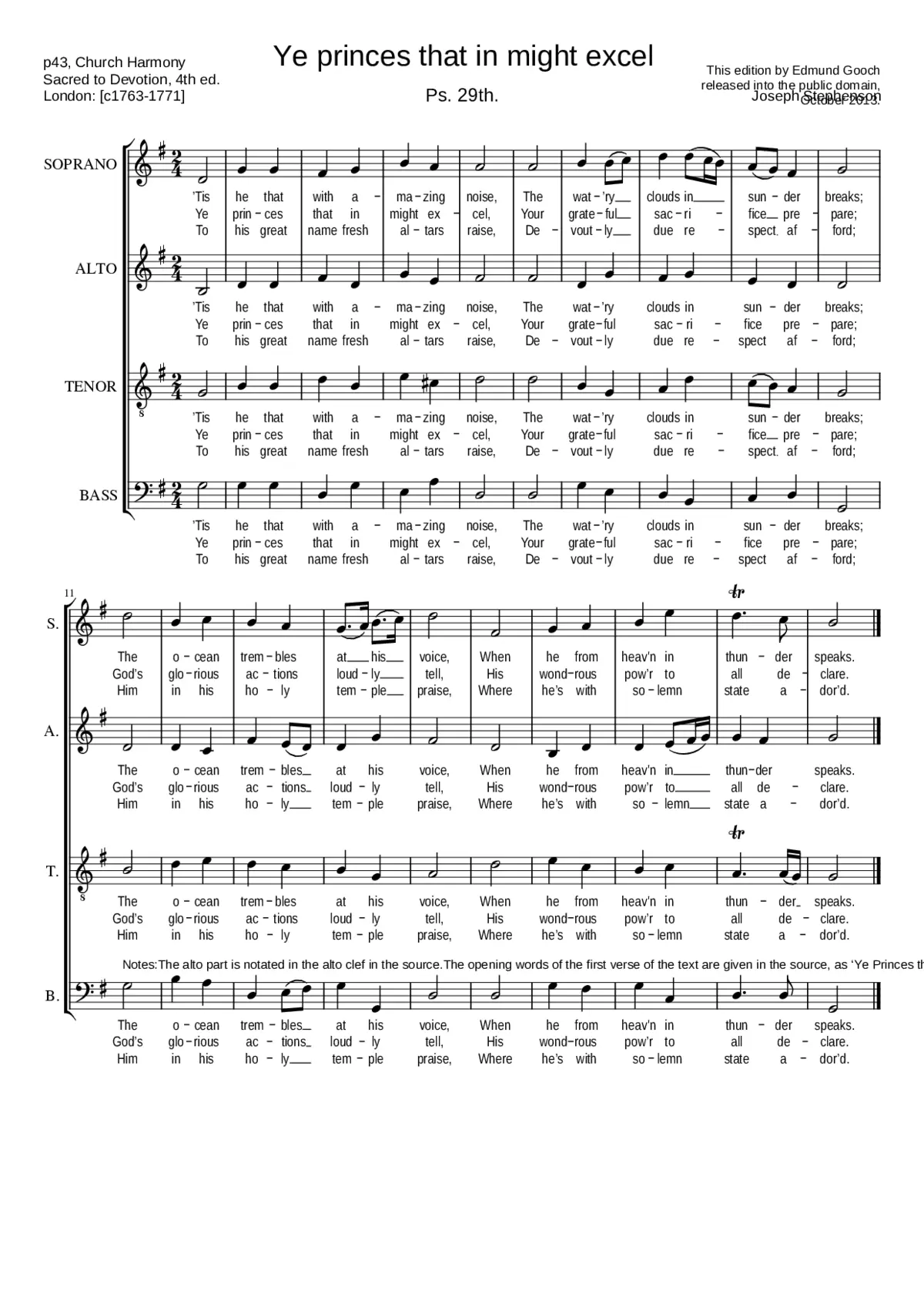 Ye princes that in might excel - Page 1