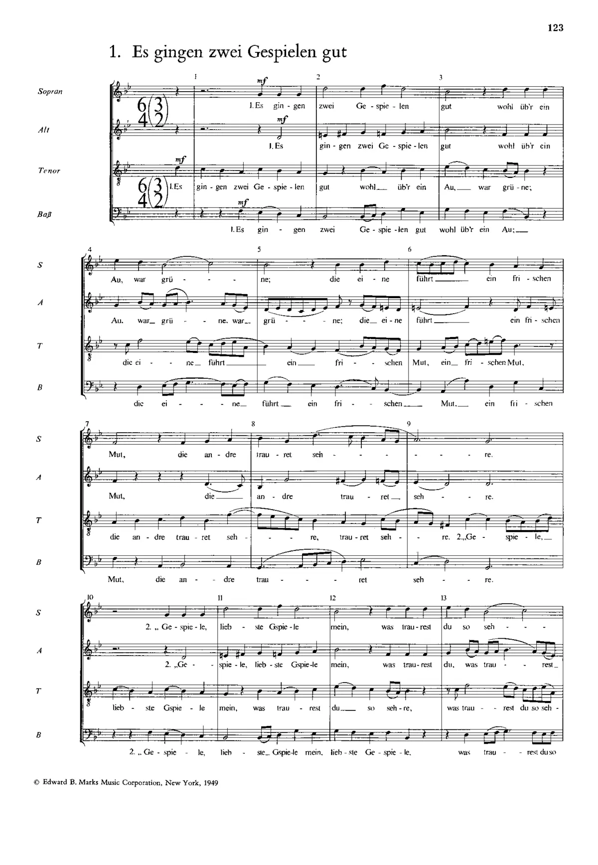 3 Folk Songs - Page 1