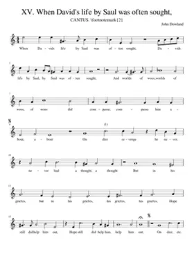 XV. When David's life by Saul was often sought