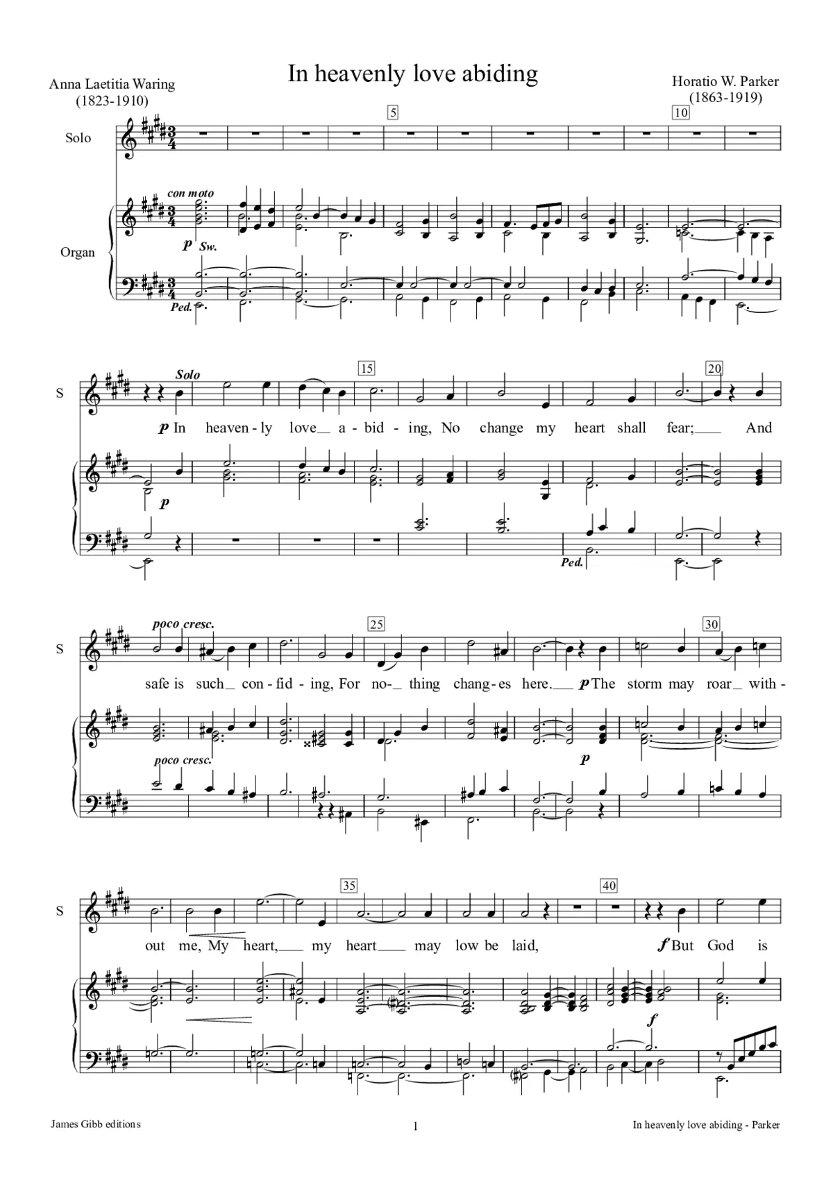 In heavenly love abiding - Page 1
