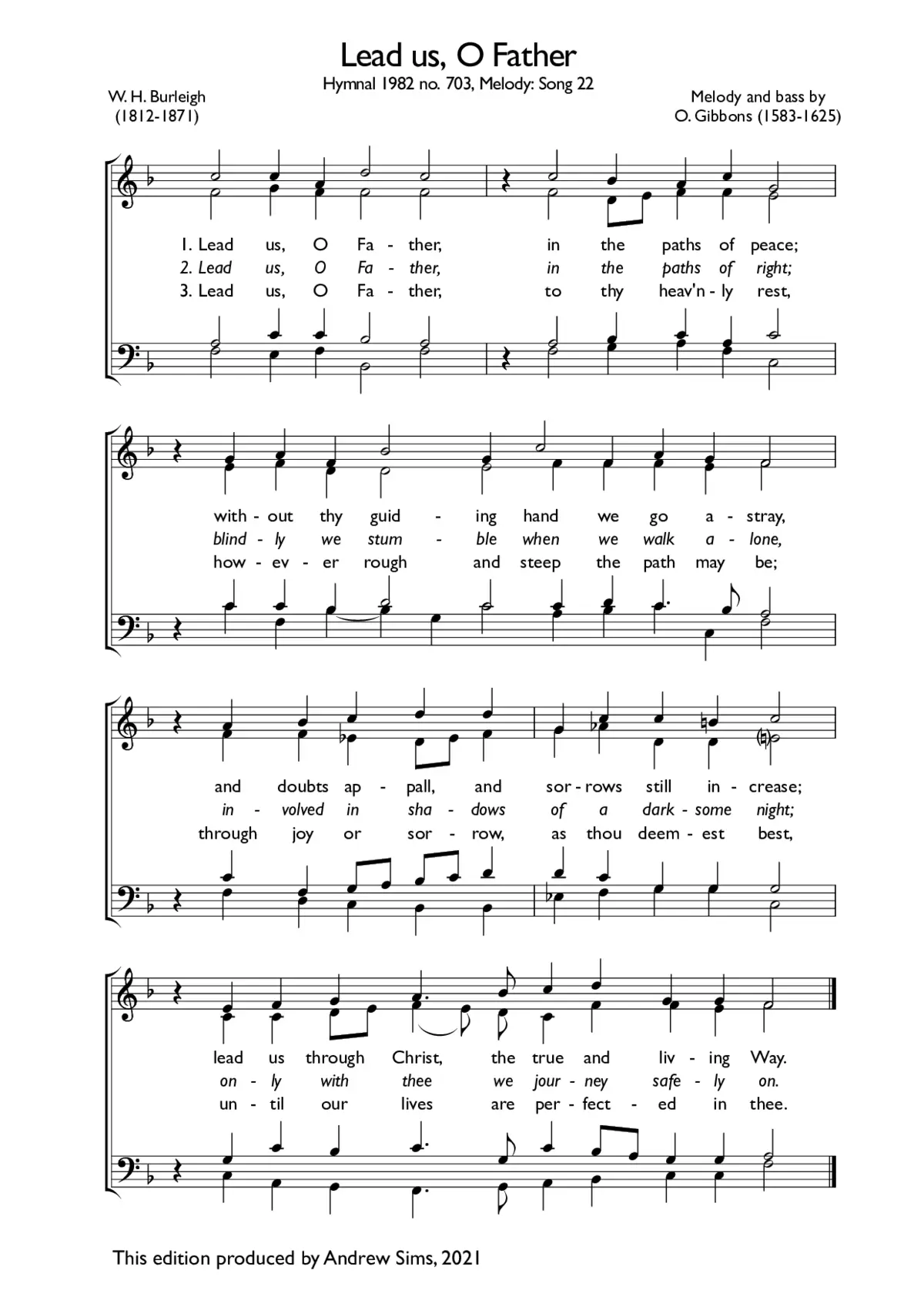 Lead us, O Father - Page 1