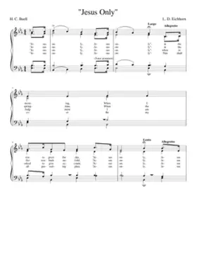 Jesus only Jesus only in the morning (Eichhorn) - Louis D. Eichhorn