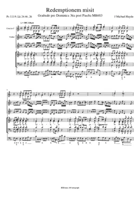 Redemptionem misit, MH 483