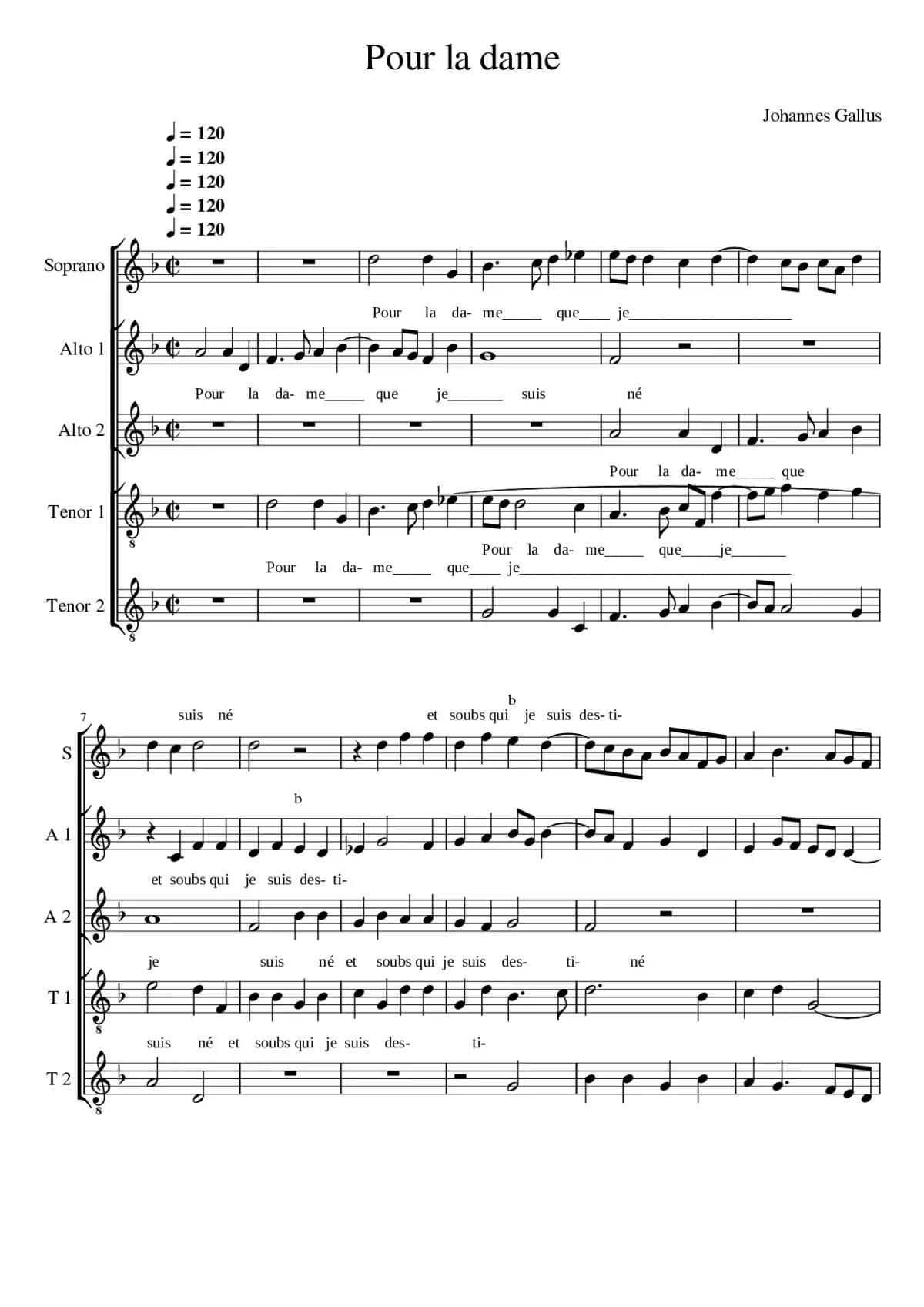 Pour la dame - Page 1