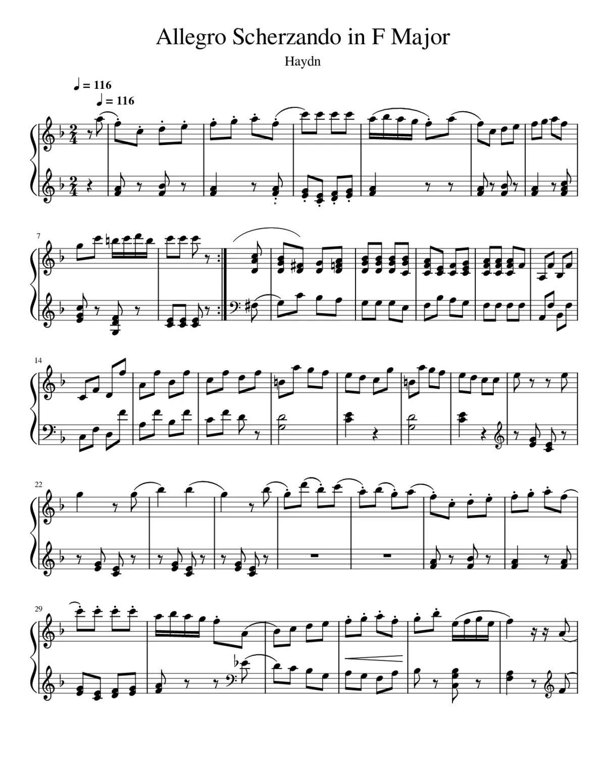 Allegro Scherzando in F Major - Page 1