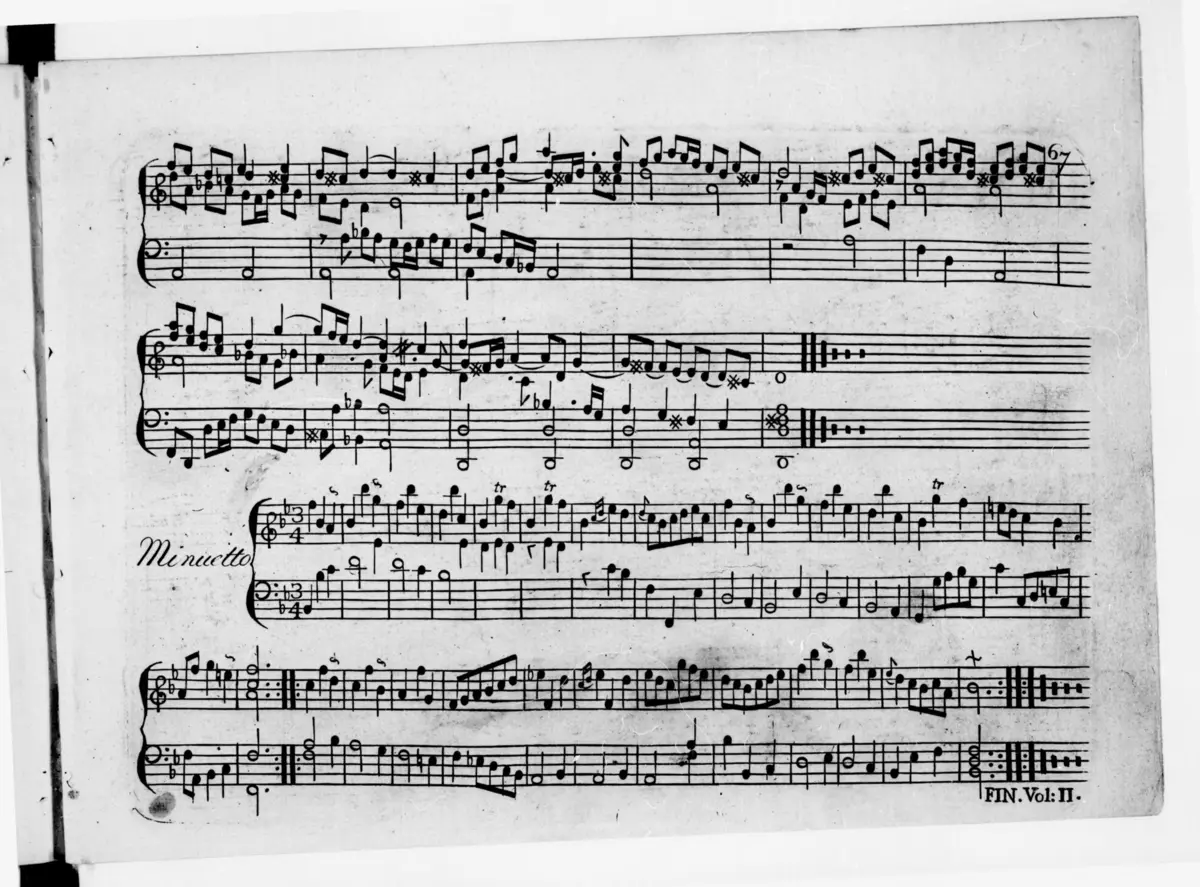 Keyboard Sonata in B-flat major - Page 1
