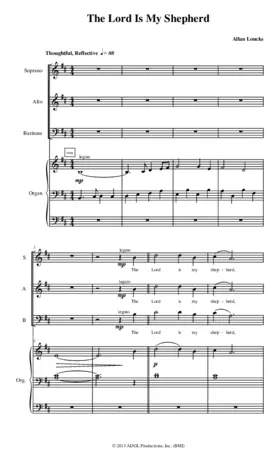 The Lord is my shepherd