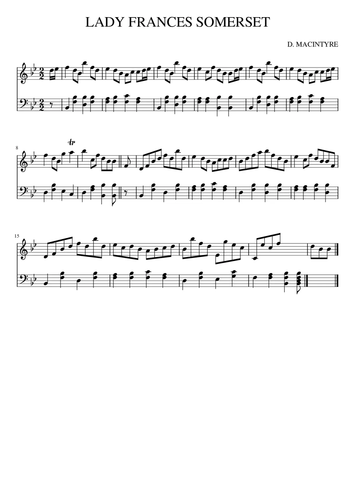 LADY FRANCES SOMERSET - Page 1