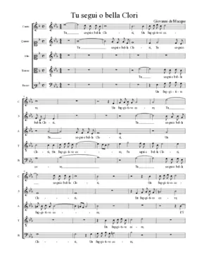 Tu segui o bella Clori