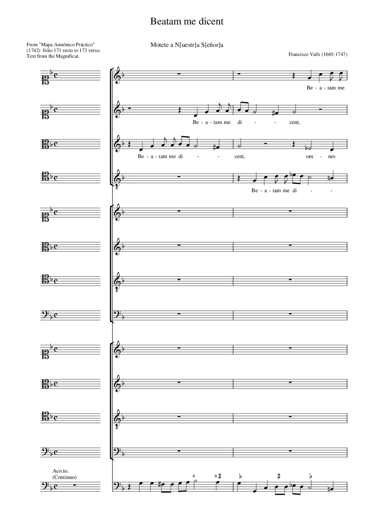 Beatam me dicent a 12 - Page 1