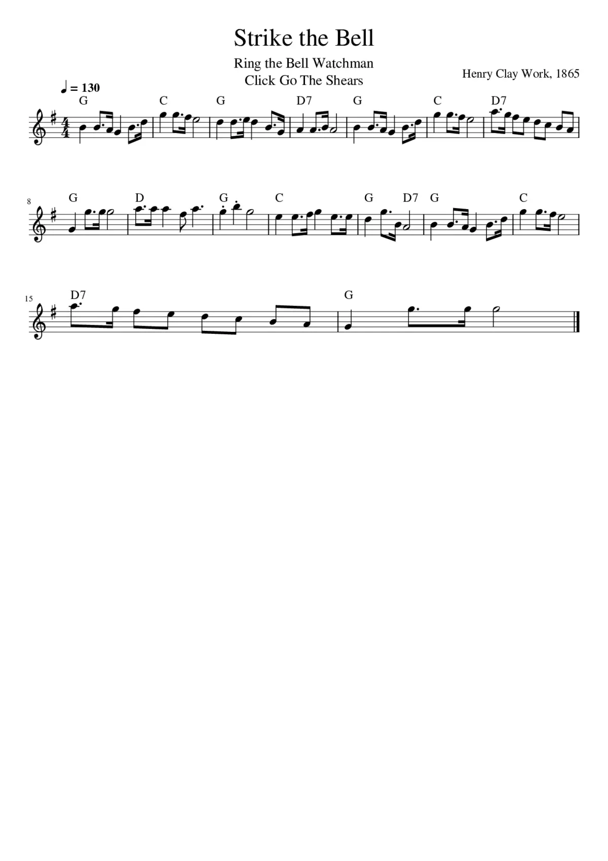 Strike the Bell - Page 1