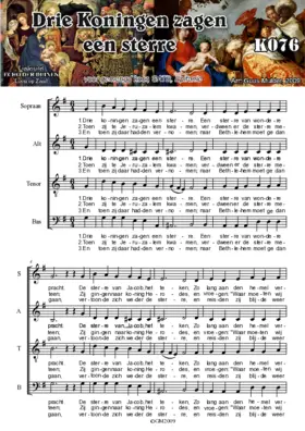 Drie Koningen zagen een sterre